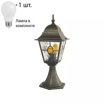 Уличный ландшафтный светильник с лампочкой Favourite Zagreb 1805-1T+Lamps А60