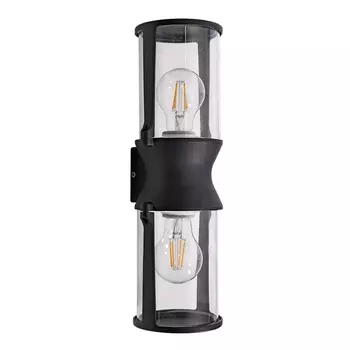 Уличный настенный светильник Arte Lamp Minchir A8306AL-2BK