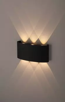Уличный настенный светильник Эра WL12 BK (Б0034611)