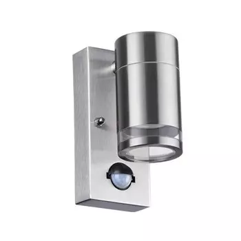 Уличный настенный светильник с датчиком движения Odeon Motto 6604/1W