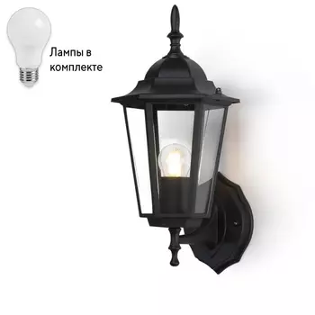 Уличный настенный светильник с лампочкой Ambrella light ST2010+Lamps