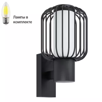 Уличный настенный светильник с лампочкой Eglo 98721+Lamps