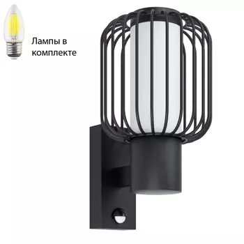 Уличный настенный светильник с лампочкой Eglo 98722+Lamps