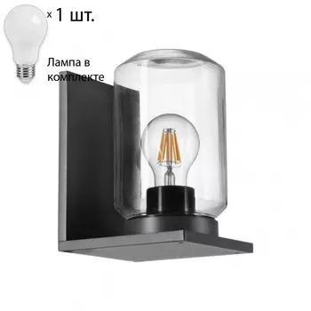 Уличный настенный светильник с лампочкой Novotech 370945+Lamps