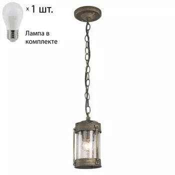 Уличный подвесной светильник Favourite Faro с лампочкой 1497-1P+Lamps E27 P45