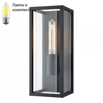 Уличный светильник Led лампочками в комплекте Wertmark WE901.01.021+Lamps