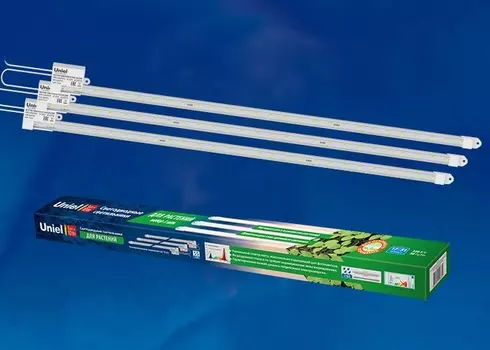 ULY-P90-10W/SPFR/K IP65 AC220V Clear KIT03 Светодиодный светильник для растений Uniel (UL-00003850)