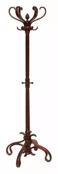 Вешалка-стойка В-4Н темно-коричневая Мебелик 4607130880906