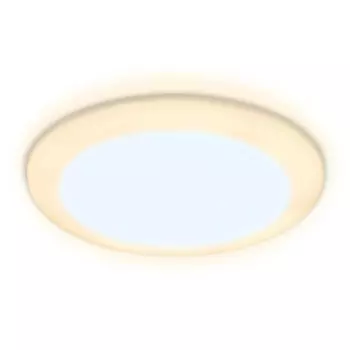 Встраиваемый cветодиодный светильник с регулируемым крепежом и подсветкой Ambrella light Downlight DCR305