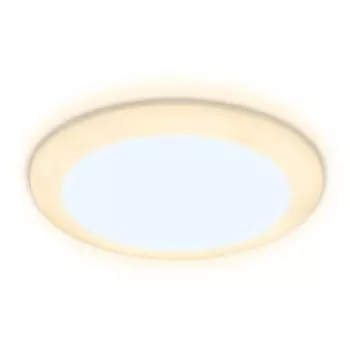 Встраиваемый cветодиодный светильник с регулируемым крепежом и подсветкой Ambrella light Downlight DCR307