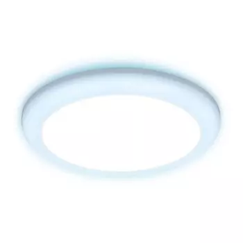 Встраиваемый cветодиодный светильник с регулируемым крепежом и подсветкой Ambrella light Downlight DCR313