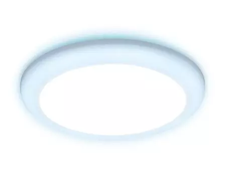 Встраиваемый cветодиодный светильник с регулируемым крепежом и подсветкой Ambrella light Downlight DCR310