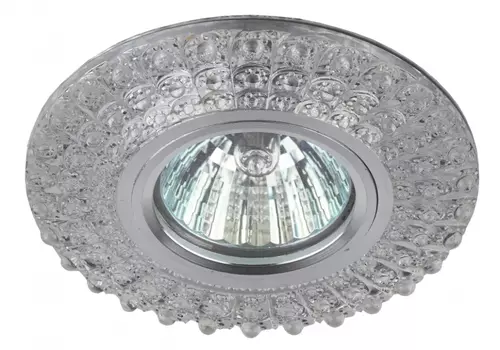 Встраиваемый светильник c LED подсветкой Эра DK LD2 SL/WH+PU (Б0019198)