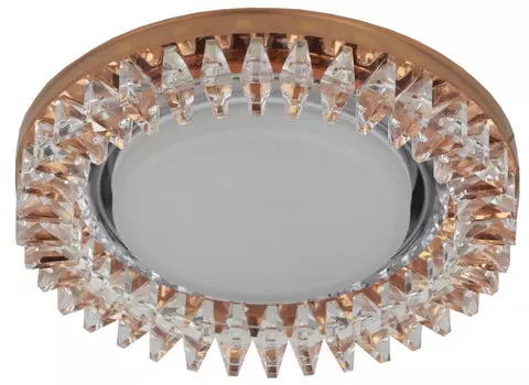 Встраиваемый светильник cо LED подсветкой Эра DK LD20 TEA/WH (Б0028066)