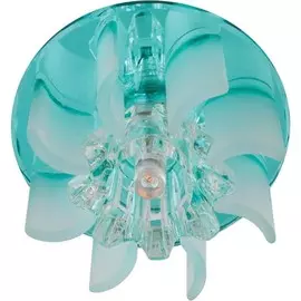 Встраиваемый светильник Fametto Fiore DLS-F114 G4 BLUE-CLEAR 10740