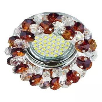 Встраиваемый светильник Fametto Fiore DLS-F130 GU5.3 Chrome/Brown UL-00003238