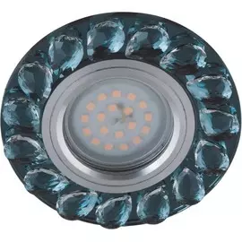 Встраиваемый светильник Fametto Peonia DLS-P107 GU5.3 CHROME-SMOKE+CLEAR 10635