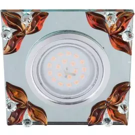 Встраиваемый светильник Fametto Peonia DLS-P109 GU5.3 CHROME-CLEAR+TE 10637