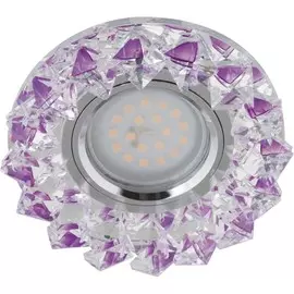 Встраиваемый светильник Fametto Peonia DLS-P117 GU5.3 CHROME-PURPLE 10552