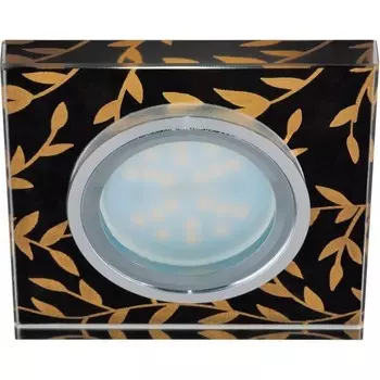 Встраиваемый светильник Fametto Peonia DLS-P205 GU5.3 CHROME-BLACK 10129