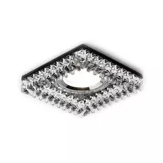 Встраиваемый светильник с хрусталем Ceiling Ambrella light K120 BK