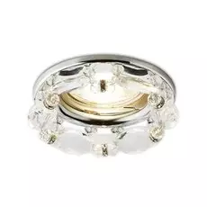 Встраиваемый светильник с хрусталем Ceiling Ambrella light K212 CL/CH