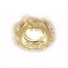 Встраиваемый светильник с хрусталем Ceiling Ambrella light K88 GD/CL