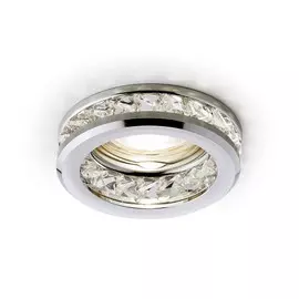 Встраиваемый светильник с хрусталем Ceiling Ambrella light K105 CL/CH
