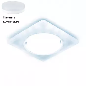 Встраиваемый светильник с лампочкой Ambrella light G215 WH/CH/CLD+Lamps