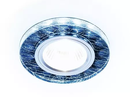 Встраиваемый светильник с LED подсветкой Ambrella light Compo spot S226 BK/CH/C