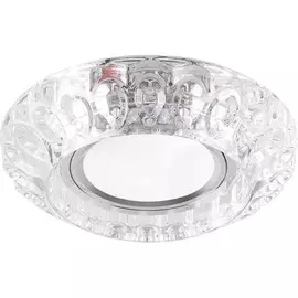 Светильник встраиваемый с LED подсветкой Feron CD987 потолочный MR16 G5.3 прозрачный 32664