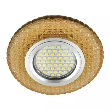 Встраиваемый светильник с LED подсветкой Fametto Luciole DLS-L135 GU5.3 GLASSY-GOLD (UL-00003861)