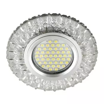 Встраиваемый светильник с LED подсветкой Fametto Luciole DLS-L138 Gu5.3 Glassy/Clear (UL-00003868)