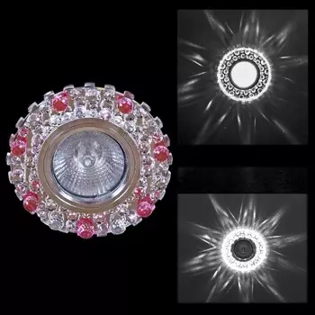 Встраиваемый светильник с LED подсветкой Reluce 00755-9.0-001CN MR16+LED3W CL+PK (1390261)