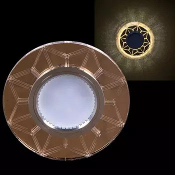 Встраиваемый светильник с LED подсветкой Reluce 00924-9.0-001CN MR16+LED3W FGD (1398448)