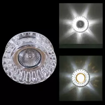 Встраиваемый светильник с LED подсветкой Reluce 04255-9.0-001D MR16+LED3W WT (1383930)