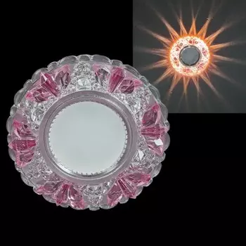 Встраиваемый светильник с LED подсветкой Reluce 42204-9.0-001PL MR16+LED3W CL/PK (1398569)