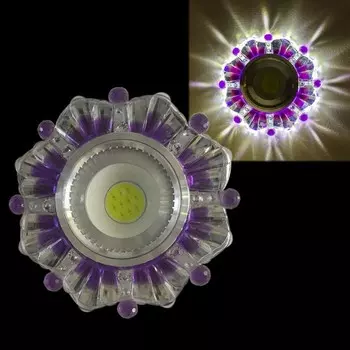 Встраиваемый светильник с LED подсветкой Reluce 42235-9.0-001PL MR16+LED3W CL/PP (1398591)