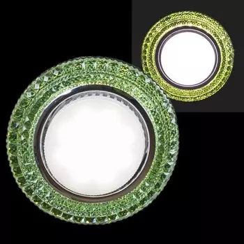 Встраиваемый светильник с LED подсветкой Reluce 53201-9.0-001LF GX53+LED4W LGN (1383878)