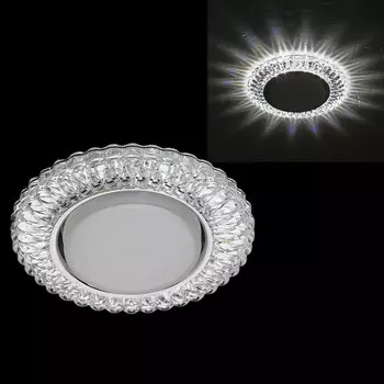 Встраиваемый светильник с LED подсветкой Reluce 53213-9.0-001MN GX53+LED5W WH (1400632)