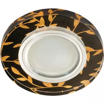 Встраиваемый светильник с подсветкой Fametto Luciole DLS-L204 GU5.3 CHROME-BLACK UL-00000379