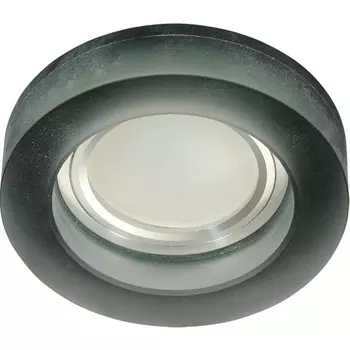 Встраиваемый светильник с подсветкой Fametto Luciole DLS-L110 GU5.3 CHROME-MATT BLACK UL-00000362