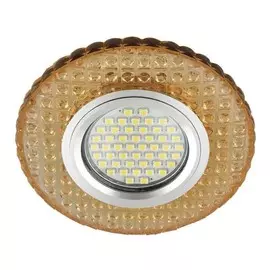 Встраиваемый светильник с подсветкой Fametto Luciole DLS-L143 Gu5.3 Glassy/Gold UL-00003884