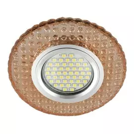 Встраиваемый светильник с подсветкой Fametto Luciole DLS-L143 Gu5.3 Glassy/Light Tea UL-00003885
