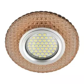 Встраиваемый светильник с подсветкой Fametto Luciole DLS-L135 Gu5.3 Glassy/Light Tea UL-00003860