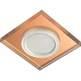 Встраиваемый светильник с подсветкой Fametto Luciole DLS-L107 GU5.3 CHROME-BRONZE UL-00000358