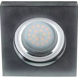 Встраиваемый светильник с подсветкой Fametto Luciole DLS-L111 GU5.3 CHROME-MATT BLACK UL-00000364