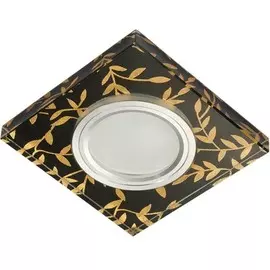 Встраиваемый светильник с подсветкой Fametto Luciole DLS-L205 GU5.3 CHROME-BLACK UL-00000380