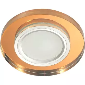 Встраиваемый светильник с LED подсветкой Fametto Luciole DLS-L106 GU5.3 CHROME-BRONZE (UL-00000357)