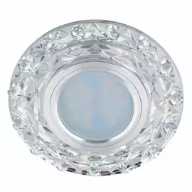 Встраиваемый светильник с подсветкой Fametto Luciole DLS-L130 GU5.3 Chrome/Clear UL-00002711